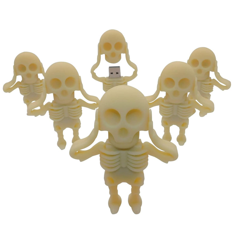 Cartoon Human Skeleton 32Gb Usb Flash Drives Thumb Drive Memory Sticks Pendriv