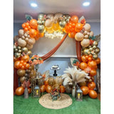 Fall Thanksgiving Balloon Arch Kit – Orange, Brown & White Gold Party Decor