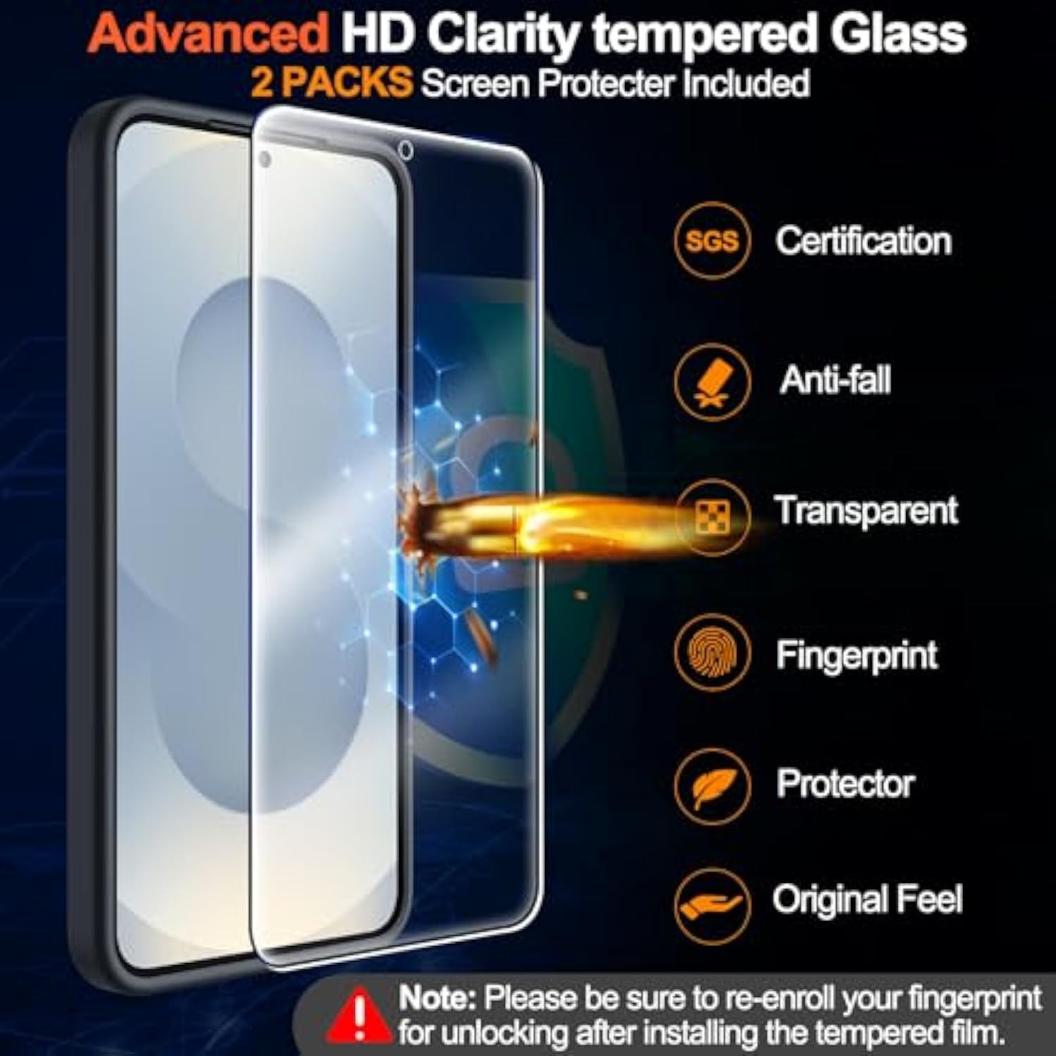 For Samsung Galaxy S25 Case With Magnetic,[Compatible With Magsafe][15Ft Dropproof][2*Screen Protector] Translucent Matte Anti-Slip Back Slim Shockproof Case For S25,6.2"-Black