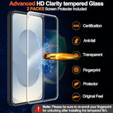 For Samsung Galaxy S25 Case With Magnetic,[Compatible With Magsafe][15Ft Dropproof][2*Screen Protector] Translucent Matte Anti-Slip Back Slim Shockproof Case For S25,6.2"-Black