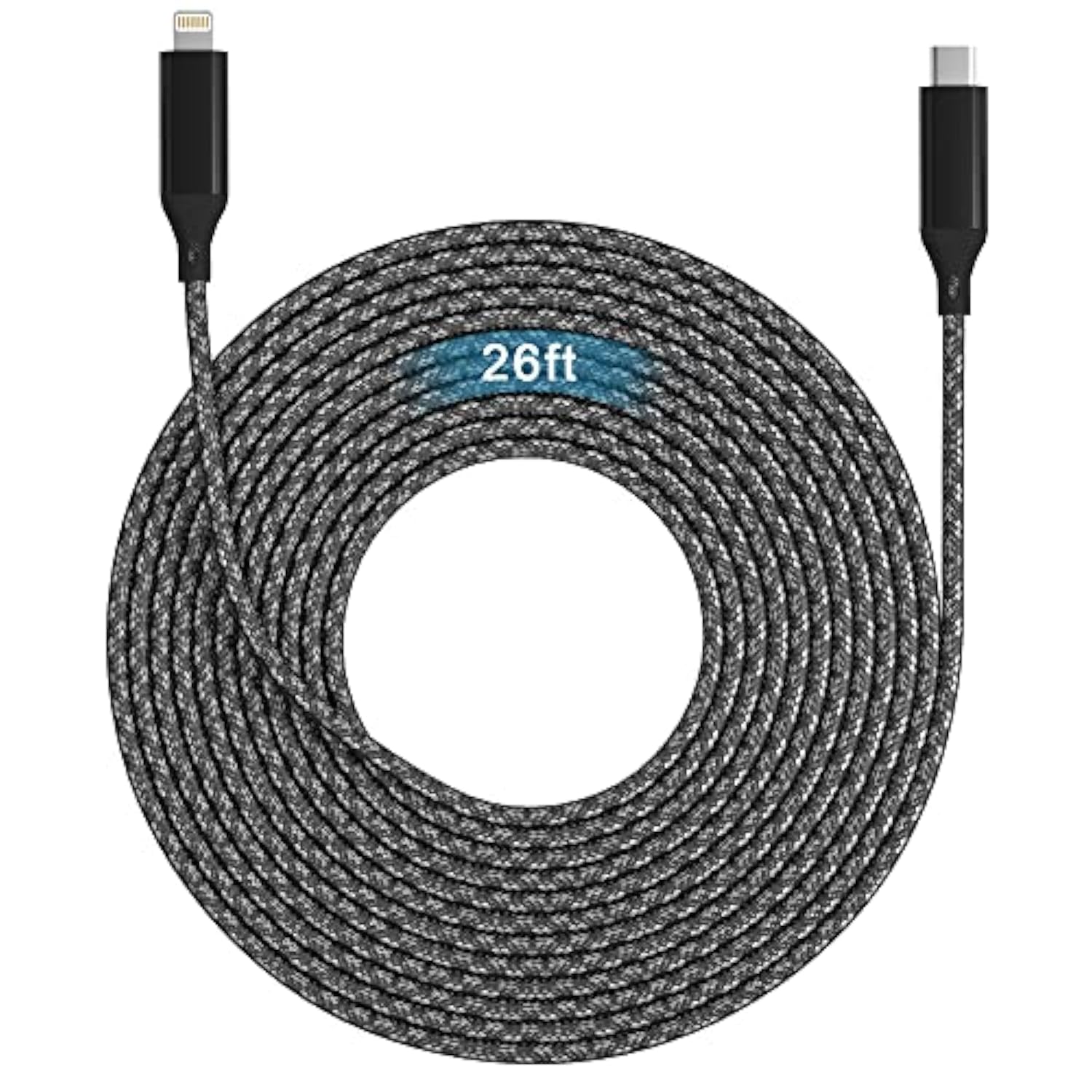 Extra Long Iphone 13 Usb C Charger Cable 26Ft/8M, [Apple Mfi Certified] Usb-C To Lightning Cable, Power Delivery Fast Charging Iphone Cord For Iphone 13 Pro 12 Pro Max 12 11 X Xs Xr 8 Plus