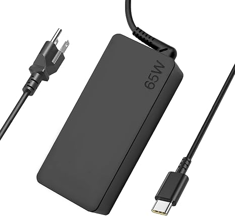Lenovo 65W USB-C Laptop Charger AC Power Adapter for Yoga ThinkPad IdeaPad