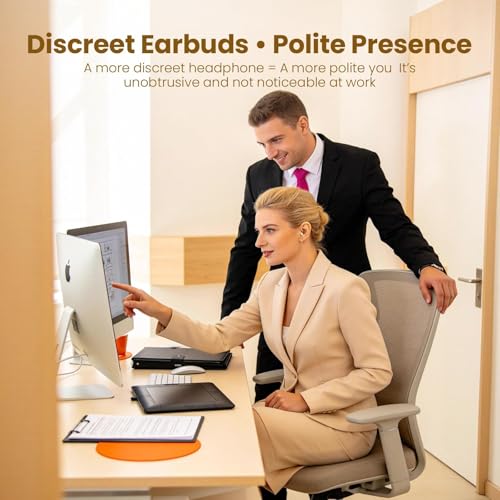 Smallest Wireless Bluetooth Invisible Earbuds - Low Profile, Micro, Discreet Mini Earbuds for Small Ear Canals - Spy Earpiece