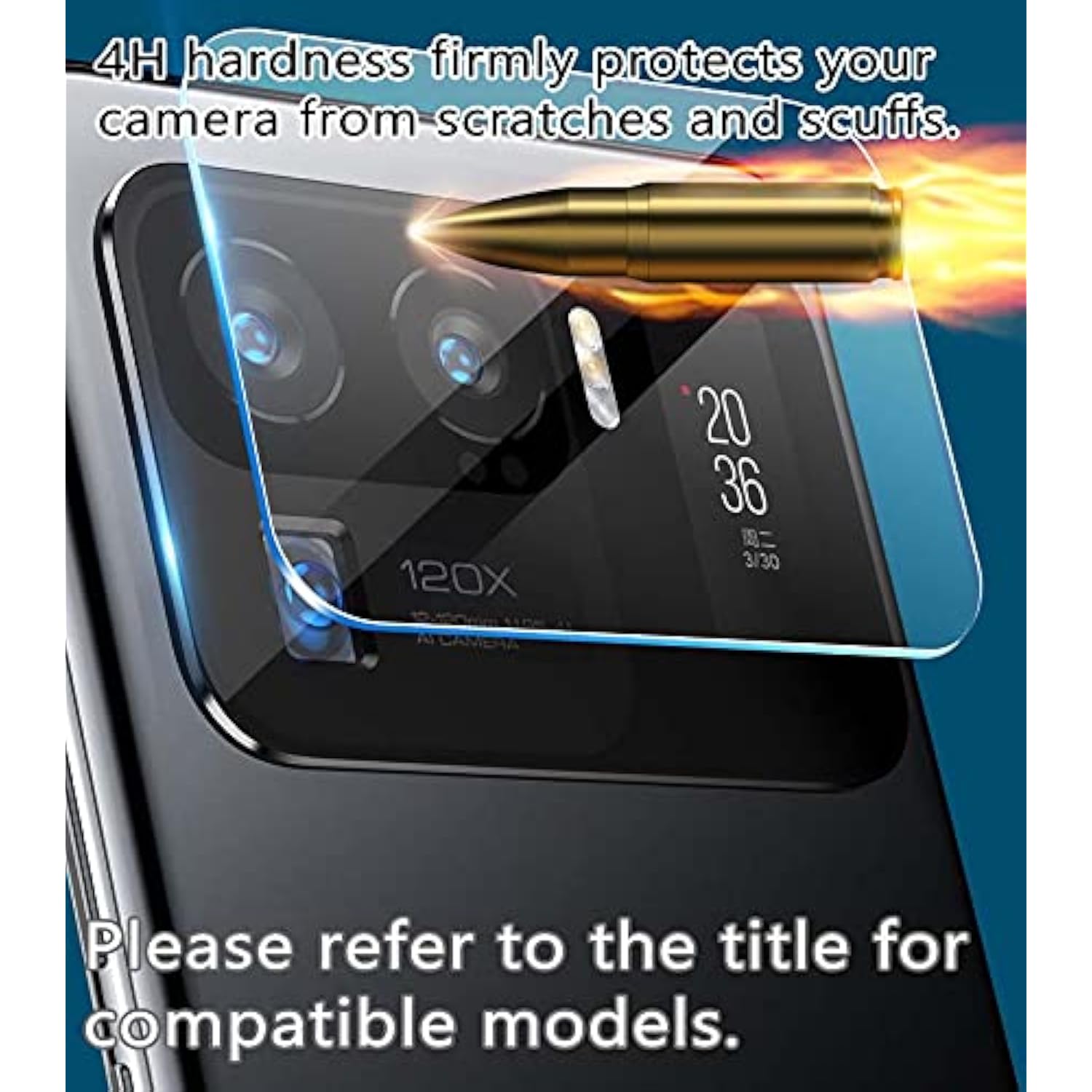 Vaxson 2-Pack Film Protector, Compatible With Doogee S200 Back Camera Lens Sticker [ Not Tempered Glass Screen Protectors ]