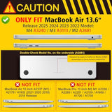 For Macbook Air 13.6 Inch Case 2025/2024/2023/2022 Release (Model A2681 A3113 A3240, M2 M3 M4 Chip) – Hard Shell Laptop Cover With Keyboard Cover & Screen Protector?Astronaut Space