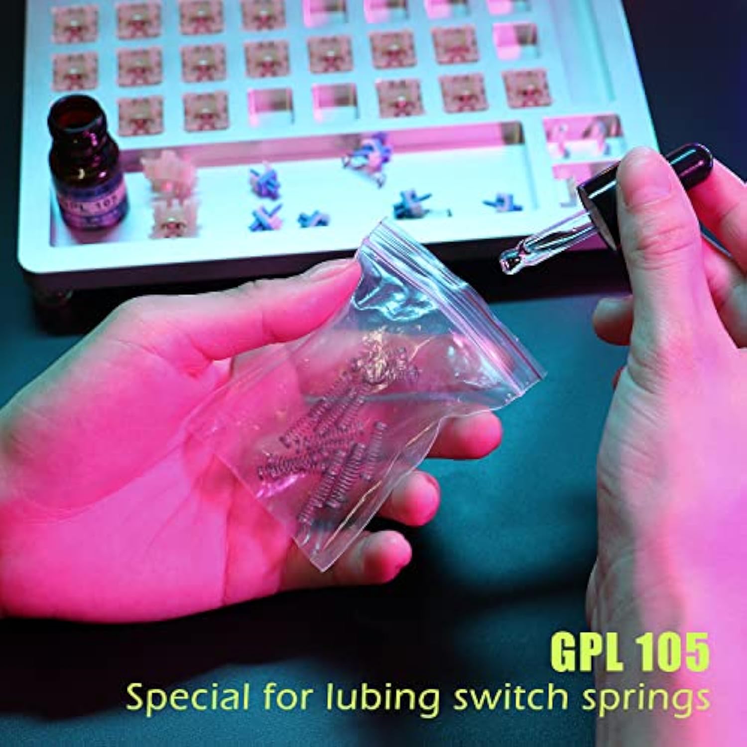 Keyboard Switch Lube Grease Oil With Gpl 205G0 0.35Oz And Gpl 105 0.35Oz For M