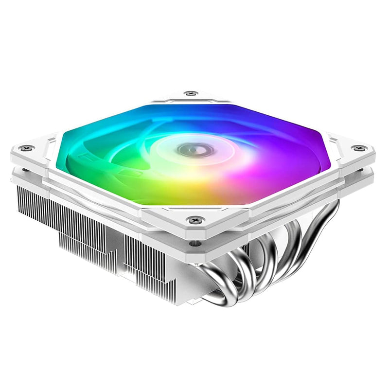 ID-COOLING IS-55 ARGB White CPU Cooler Low Profile 57mm Height CPU Air Cooler