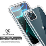 Clear Case For Iphone 12 Pro Max (Only) 6.7-Inch, [Built-In Screen Protector] Full Body Protective Shockproof Bumper Rugged Phone Cover For Iphone 12 Pro Max -(Clear)