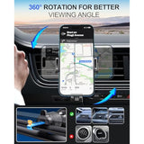 Wireless Car Charger, 15W Fast Charging Auto Clamping Car Phone Holder Wireless Charger Air Vent Car Phone Mount Fit For Iphone 15 14 13 12 Mini Pro Max 11 Xr Xs X, Samsung Galaxy S23 S22 S21+
