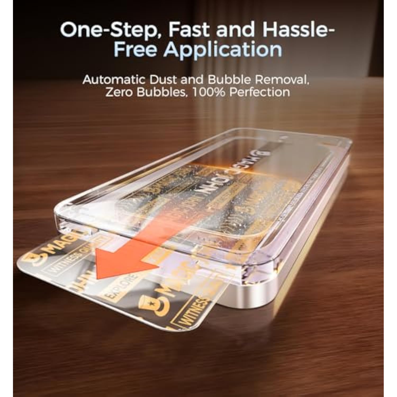 1 Pack For Iphone 14 Pro Max Screen Protector, With Shatterproof Tempered Film, Auto Dust-Elimination, Bubble Free & Hd Clear, Easy Installation For Iphone 14 Pro Max/6.7 Inch