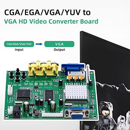 Arcade Game RGB/CGA/EGA to VGA HD Game Video Output Converter Board for Arcade Monitor to CRT LCD PDP Projector