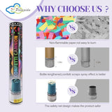 6Pc Multicolor Confetti Cannons 12Inch Party Poppers for Any Celebration