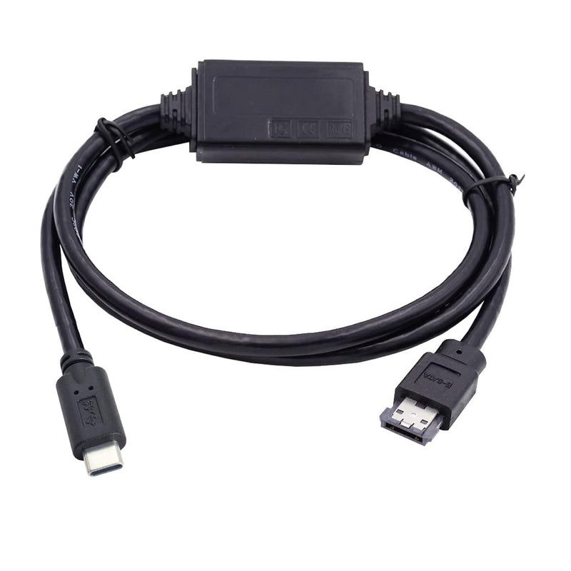 Cable For Usb-C Type-C To Power Over Esata Dc5V Usb2.0 To Hdd Ssd Odd Esatap D