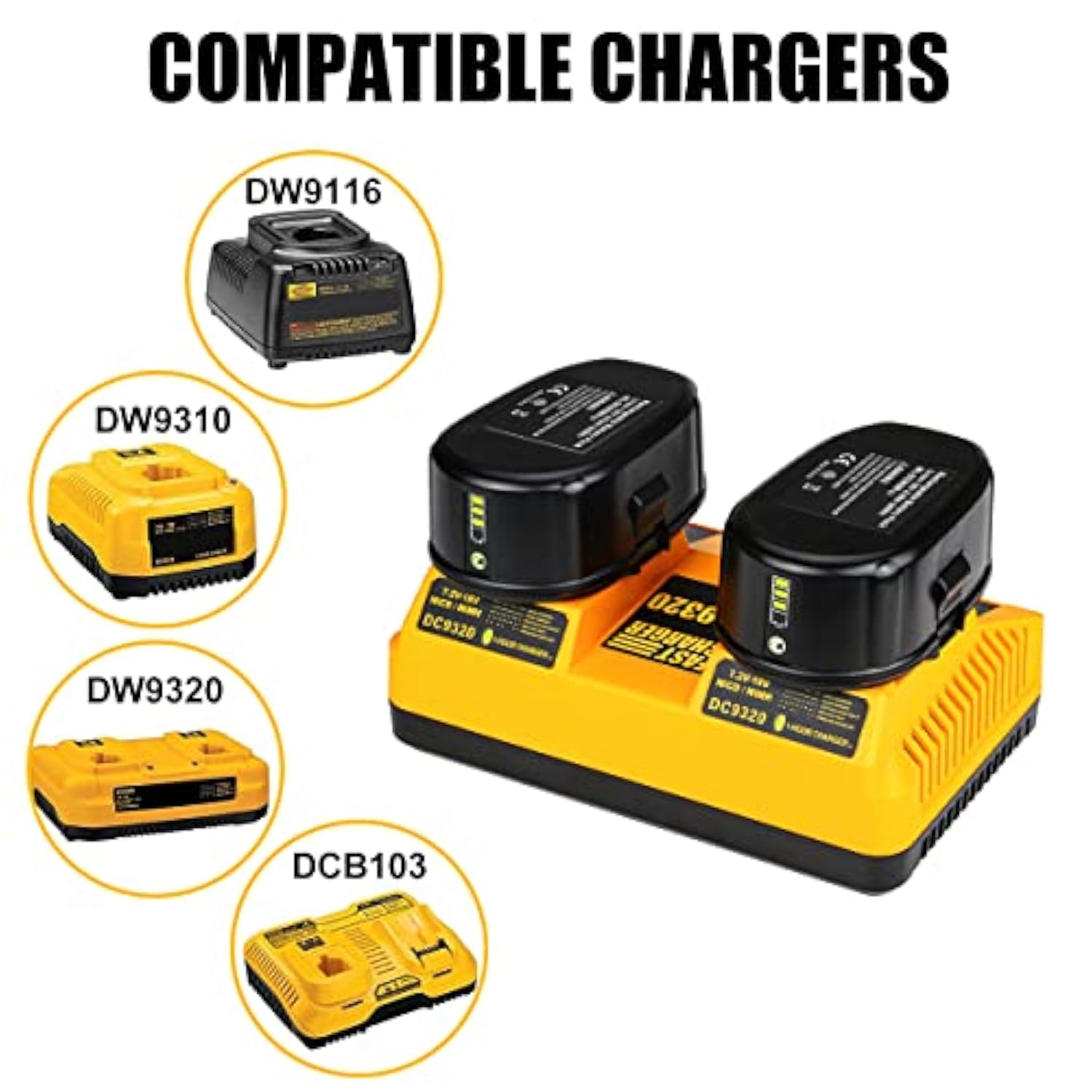 2Pack 18V Lithium-Ion Replace Battery For Dewalt, 18 Volt 6.5Ah Xrp Dc9096 Batteries Compatible With Dc9098 Dc9099 Dw9095 Dw9096 Dw9098