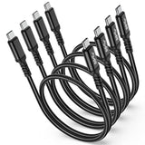 Usb C To Usb C Cable 1.5Ft, [4Pack] 60W Short Type C Charger Fast Charging 5Gb