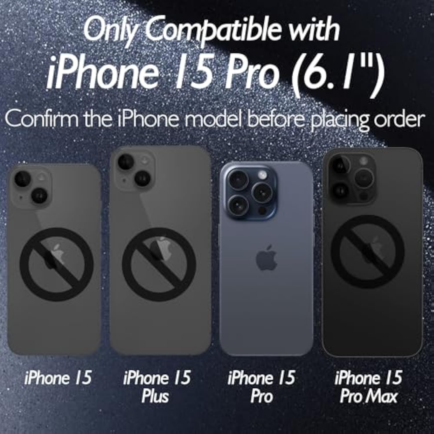 For Iphone 15 Pro Back Glass Protector(3-Pack), Iphone 15 Pro Back Screen Protector Rear Tempered Glass Crystal Clear For Iphone 15 Pro (6.1 Inch)