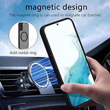 Galaxy A54 5G Case Magnetic [Support Magsafe Charger] Wireless Anti-Scratch Shockproof Matte Clear Full Camera Protection Slim Thin Phone Cover Case For Samsung Galaxy A54 5G 6.4"-Black