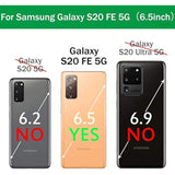 Designed For Samsung Galaxy S20-Fe 5G Case, Crystal Glitter Clear | With [Built-In Screen Protector], Full-Body Protective Shockproof Rugged Bumper Phone Cover