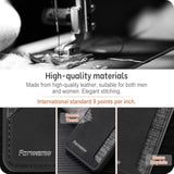 Samsung Galaxy S23 Plus Ultra-Thin Wallet Case with Card Slot, Leather Back Shockproof Protection Cover, 5G Card Slot Case with Card Holder (Black)