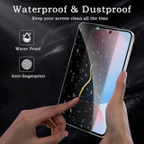 [2+2 Pack] Privacy Screen Protector for Samsung Galaxy S24 FE, Anti-Spy Shatterproof Tempered Glass with Camera Lens Tempered Glass 9H Hardness