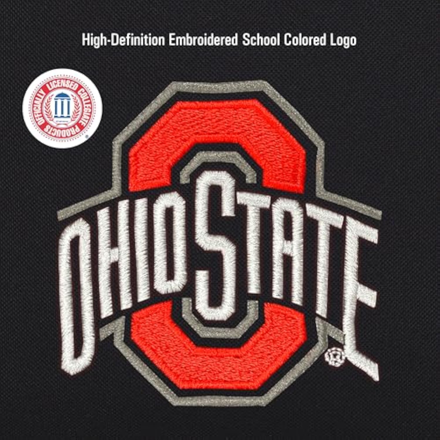 JanSport NCAA Officially Licensed Backpack, Ohio State Buckeyes, Superbreak Plus with Padded 15'' Laptop Sleeve, Spacious Computer Bag for Men & Women, Durable Daypack with Bottle Pocket, Black