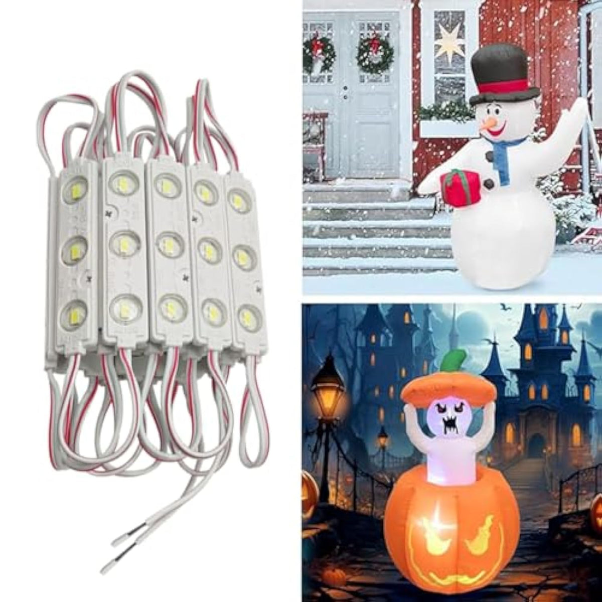 Led Module Replacement Lights For Inflatables With Self Adhesive Pad 20Pcs 5630Smd Ip65- Ideal For Yard Holiday Inflatab