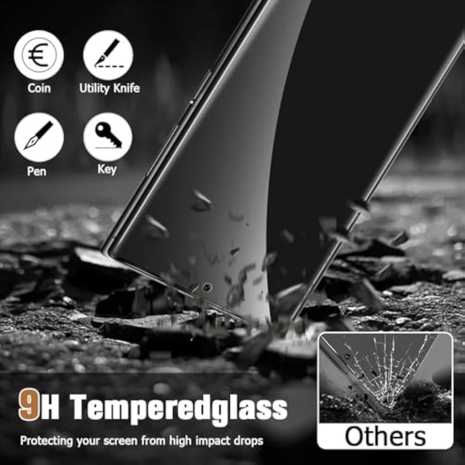 For Google Pixel 9/Pixel 9 Pro Privacy Screen Protector, 9H Hardness Scratch Resistant Tempered Glass, Support Fingerprint Unlock Case Friendly Bubble-Free Screen Film?2 Pack?