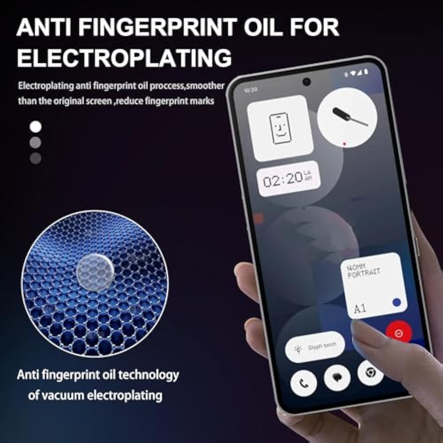 For Nothing Phone (3A) Screen Protector With Camera Lens Protector,9H Hardness Anti-Scratch Tempered Glass Flim, Case Friendly, Anti-Fingerprint,Anti-Scratch (2+2 Pack)