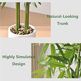 Artificial Bamboo Tree 6Ft Tall Fake Plants Faux Silk Plant, Faux Bamboo Plant For Home Office Indoor Outdoor Decor Artificial Trees With Tall Planter
