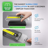 | 2-Pack | Privacy Screen Protector For Iphone 16E/14/13/13 Pro (6.1') With Smart Installation Tray | Dust & Bubble-Free | 9H Tempered Glass | Full Coverage | Easy Install |