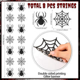 Halloween Spider Web Banner Garland Horror Theme Ribbon Streamers Party Decor
