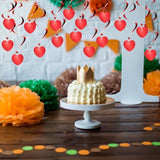 6Pcs Hanging Hearts Decorations, 27Inch Valentines Day Hanging Decorations Party Supplies Shiny Twinkle Streamers For Wedding Birthday Party Graduation Ceiling, Red
