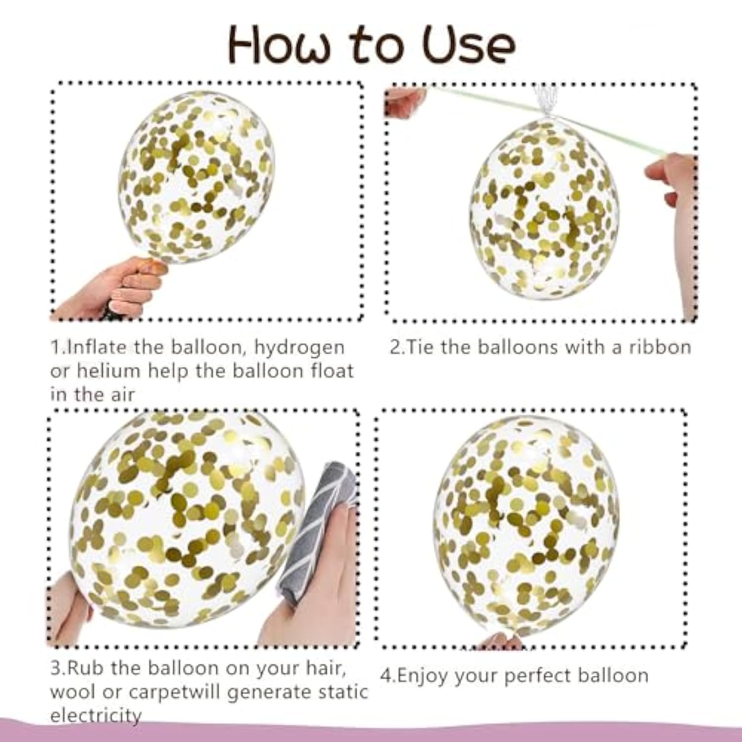 Black And Gold Balloons Arch Garland Kit, 122Pcs Gold And Black Confetti Balloons With 16Ft Tape Strip & Dot Glue For Graduation Birthday New Year Party Decorations