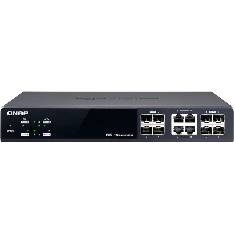 QNAP QSW-M804-4C 10GbE Managed Switch, with 4-Port 10GbE SFP+/RJ45 Combo and 4