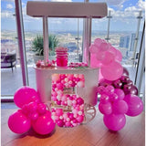 Pink Balloons Metallic Pink Balloon, 50Pcs 12Inch Hot Pink Chrome Pink Latex Balloons Baby Pink Balloon And Dark Magenta Pink Balloons For Birthday Baby Shower Princess Party Decorations