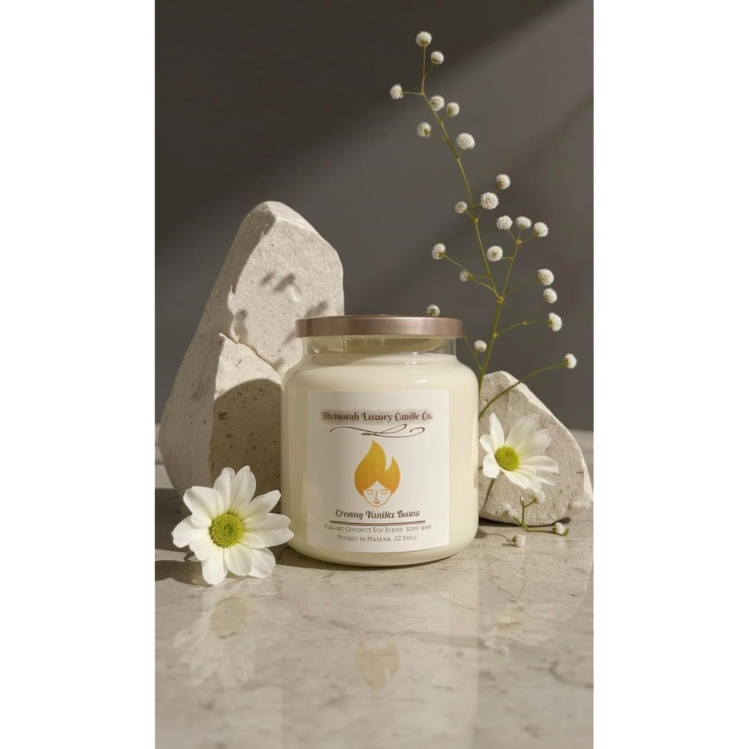 Caramel Popcorn Craze Scented Candle | 16 Oz | Virgin Coconut Soy Blend | Crackling Wooden Wick | | Non-Toxic | Large (Caramel Popcorn Craze)