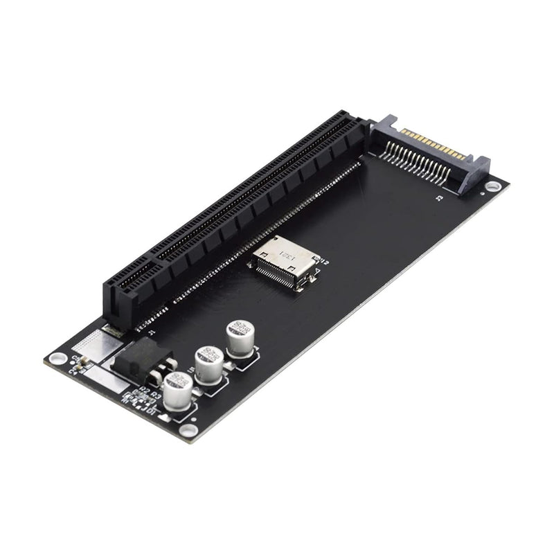 Cablecc Oculink SFF-8612 SFF-8611 to PCIE PCI-Express 16x 4X Adapter with SATA