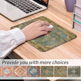 Square Aesthetic Boho Vintage Mouse Pad,Office Home Personalized Mouse Mat Design,Waterproof Funny Antique Ethnic Mouse Pad,Non-Slip Rubber Base Computer Mouse Pads For Wireless Mouse