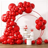 Red Balloon Garland Kit: 105-Piece Latex Arch for Party Decor
