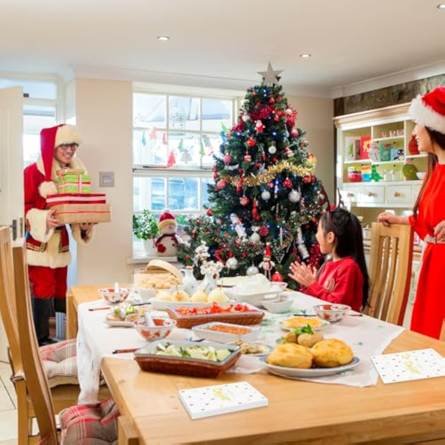 100 Pack Christmas Napkins Disposable Holiday Napkins Paper Christmas Paper Napkin Xmas Dinner Napkin Merry And Bright Guest Napkin Disposable Paper Hand Towels For Bathroom Xmas Winter Table Decor