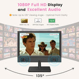 15.6 Inch Small Smart Tv, Fhd 1080P Compact Smart Tv With Built-In Apps, Atsc Digital Tuner, Hdmi/Usb/Av Inputs, 110220V Ac Power Tv For Kitchen, Bedroom, Rv, Camper, Truck