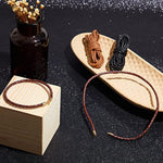 8Yd Braided Leather Cord Antique Genuine Leather Strap Folded Bolo Tie Cord Rope Lace For Necklace Bracelet Pendent Jewelry Making Beading Braiding (Black, Brown,Tan, Reddish Brown,4 Mm)