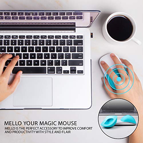 Mello Silicone Cushion Compatible With Apple Magic Mouse 1 & 2 (Tuxedo Black)