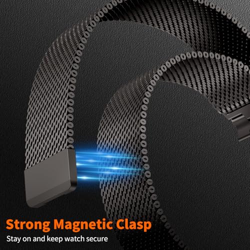 Milanese Loop Compatible with  Watch Ultra 3/2/1 Band 49mm 46mm 45mm 44mm 42mm, Magnetic Stainless Steel Strap Bands for iWatch Ultra SE 3/2/1