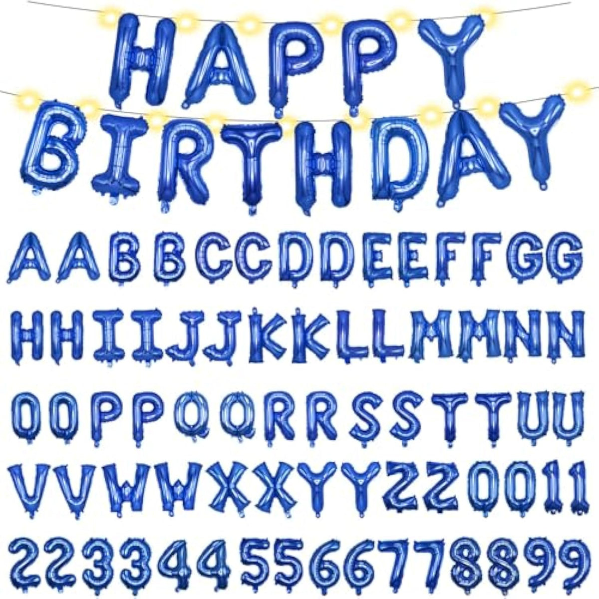 85pcs 16" Custom Name & Age Balloons — Personalized Foil Letters for Parties