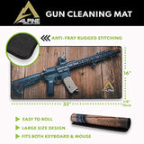 Surface Mat with Stitched Edges | Giant Mouse Pad 16” x 33” | Durable Non-Slip Rubber Base | Computer Keyboard Pad for Desktops | Lever Action