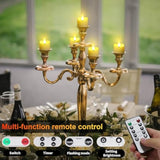 Rechargeable Tea Lights With Remote, Flameless Led Candle With 24H Cycle Timer, Battery Operated Tea Lights For Votive, Weddings, Parties, Halloween, Christmas, Home Decoration (6)