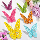 6 Set Butterfly Centerpieces For Tables Spring Butterfly Party Decorations - 12Pcs 3D Wooden Butterfly Table Toppers Centerpieces For Spring Summer Butterfly Themed Party Favors Supplies Home Decor