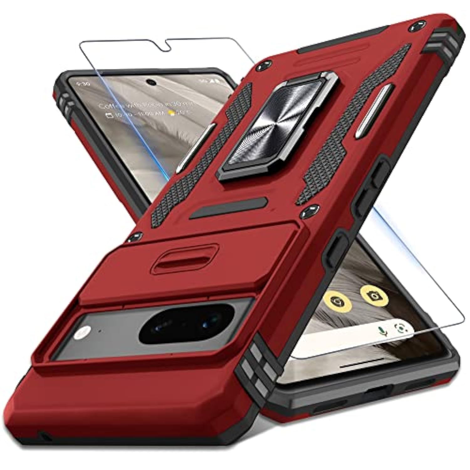 Google Pixel 7 Case with Slide Camera Cover+Screen Protector