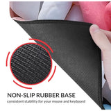 Large Mouse Pad,Edge Stitched Mousepad,Non-Slip Laptop Desk Mat, Desk Writing Pad For Office And Home,31.5 X 13.8 Inch - Colorful Small Pebbles Stone